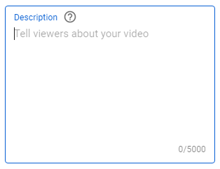 YouTube video description character limit