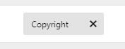 Astra theme footer copyright setting option