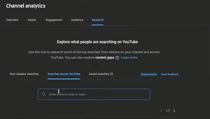 Research Tab YouTube